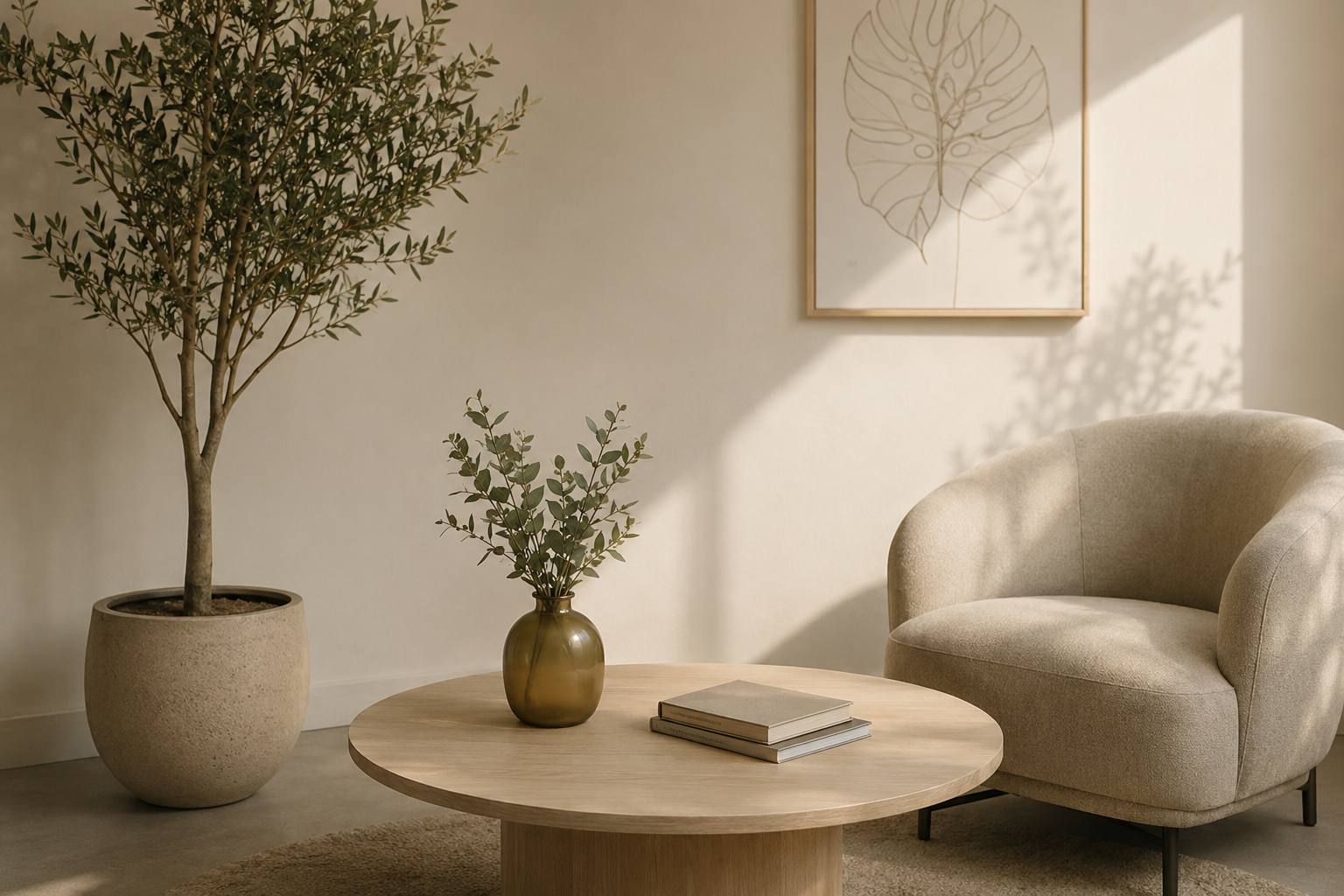 Warm, quiet corner of the Nestora coworking space